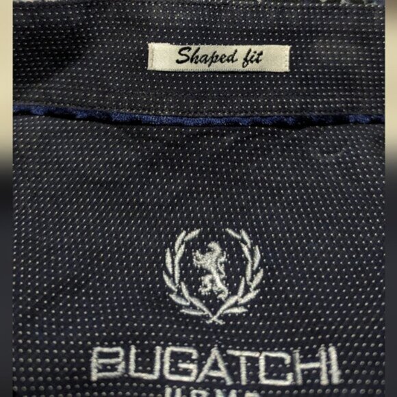 Bugatchi 100% cotton speckled abstract print button down dress shirt - Picture 7 of 7